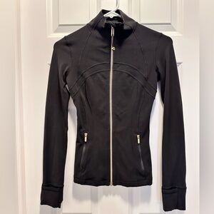 Lululemon Athletica Define Jacket Nulu Black with Gold Accents